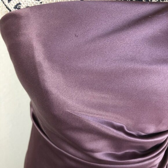 Bill Levkoff Cocoa Brown Strapless Gown Dress 10 - Picture 6 of 6